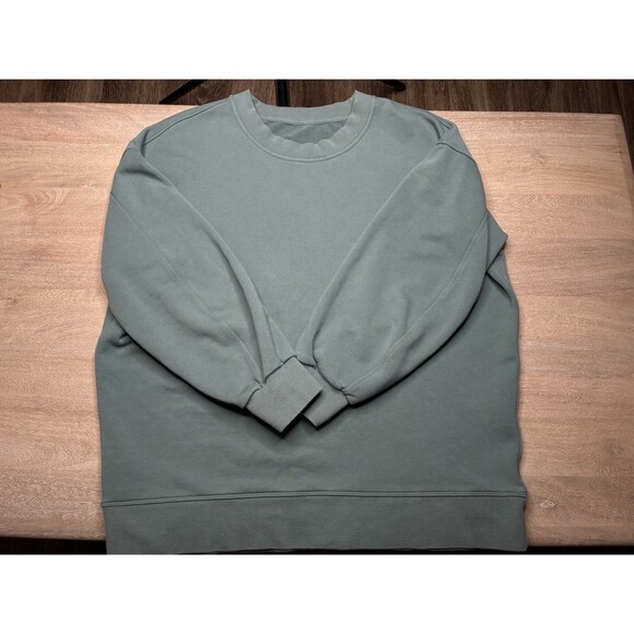 Lululemon Perfectly Oversized Crew Tidewater Teal Size 8 - Picture 3 of 7